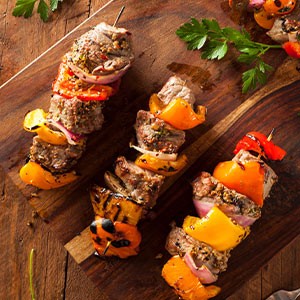 Oberon Wines - Recipes - Grilled Steak Skewers